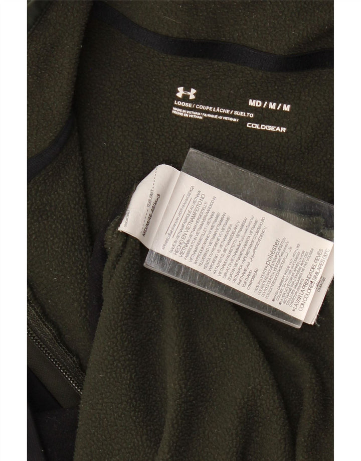 UNDER ARMOR Herre Cold Gear Grafisk Sweatshirt Jumper Medium Khaki