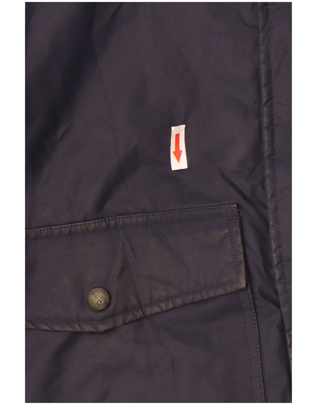 Quiksilver Mens Hooded Bomber Windbreaker Jacket UK 38 Medium Navy Blue