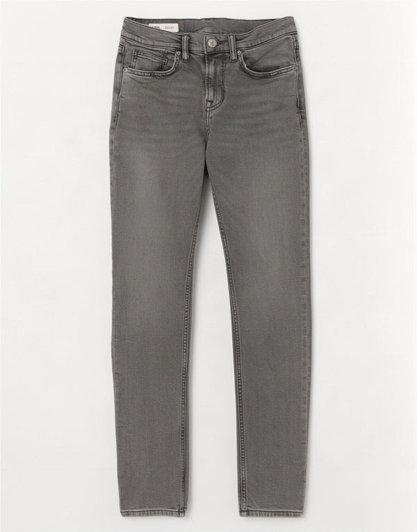 Blugi slim pentru bărbați Zara EU 36 XS W29 L30 gri