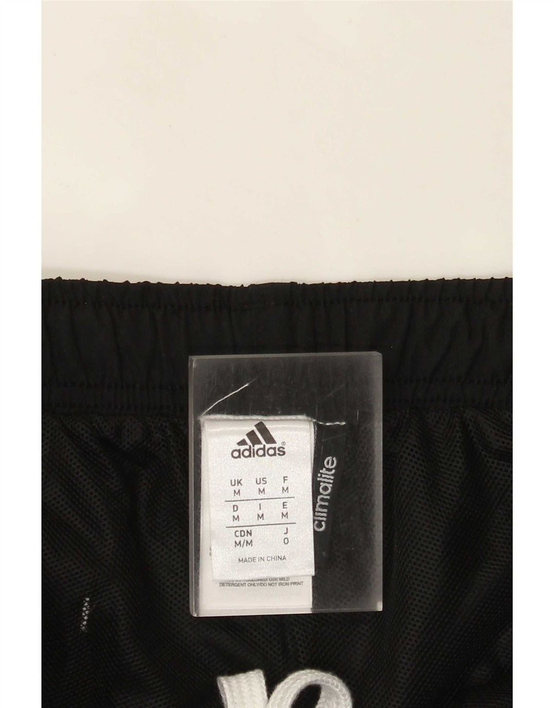 Ανδρικό αθλητικό σορτς Adidas Climalite Graphic, μεσαίο μαύρο πολυεστέρα