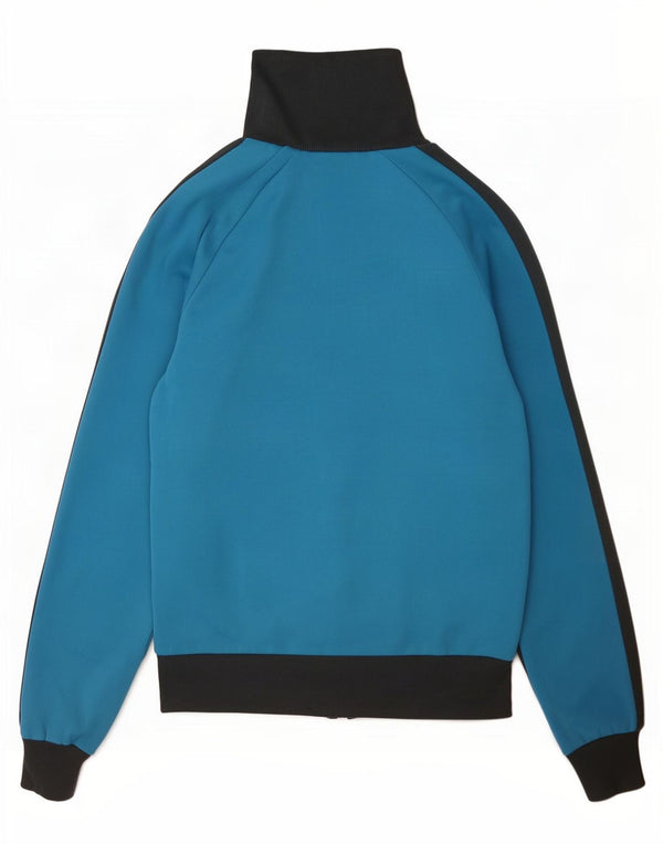 Puma Mens Graphic Tracksuit Top Jacket Small Blue Colourblock Polyester