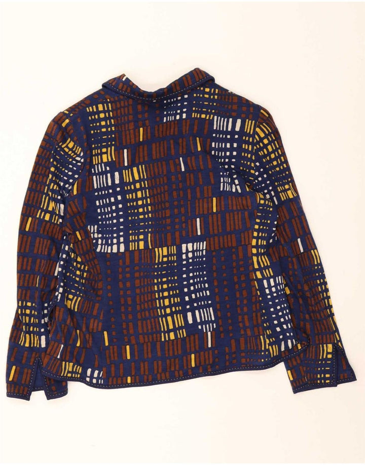 Liola Damen 2-teiliges Set IT 50 XL Marineblaue geometrische Wolle