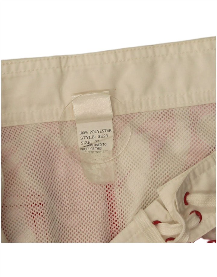 Sundek Herre badeshorts Medium rød blomstret polyester