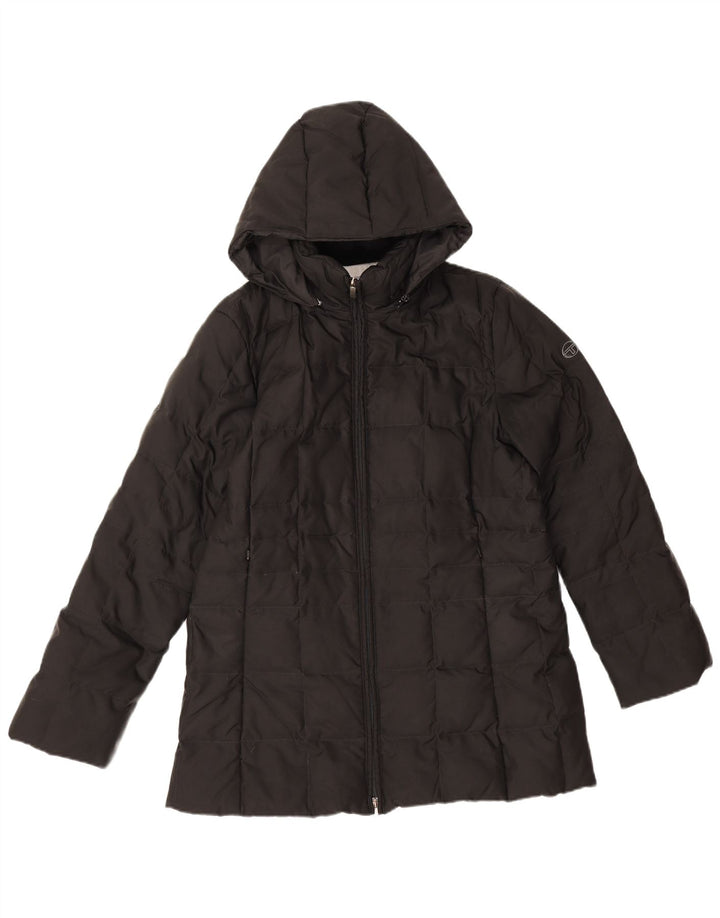 Sergio Tacchini Womens Hooded Padded Jacket IT 46 Large Black
