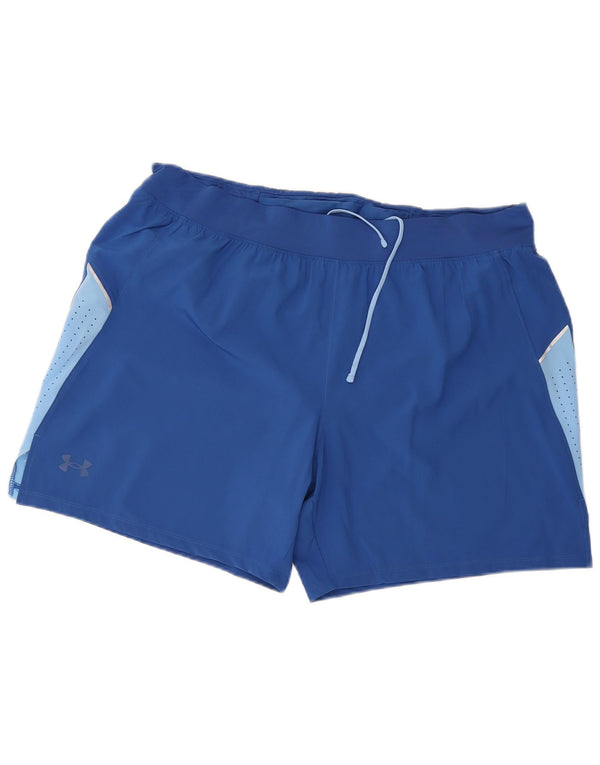Męskie spodenki sportowe Under Armour 2XL Niebieski poliester z blokami kolorów