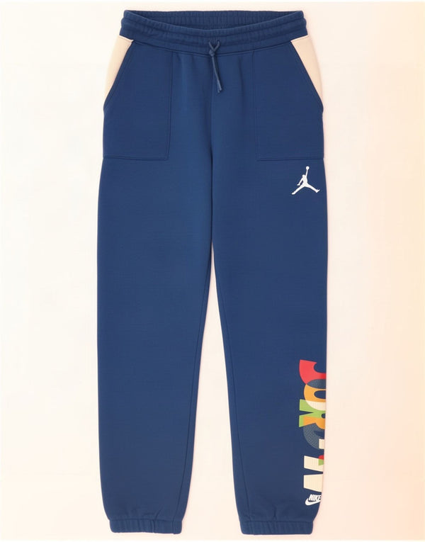 Jordan Pantalon de survêtement pour garçon 13-14 ans XL Bleu Colorblock