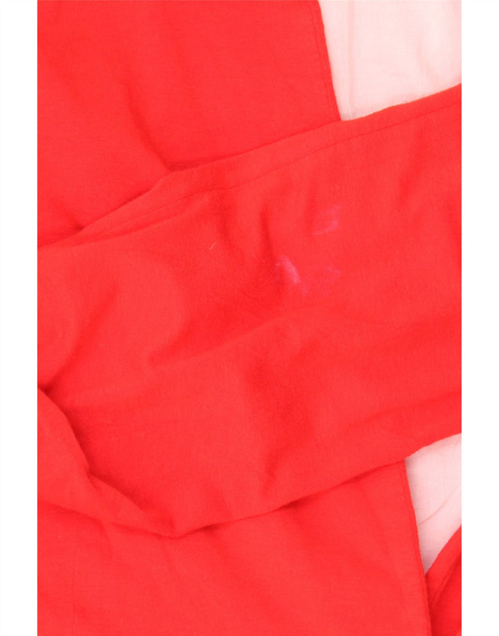 Zara Veste Blazer 1 Bouton Femme UK 12 Acétate Rouge Moyen