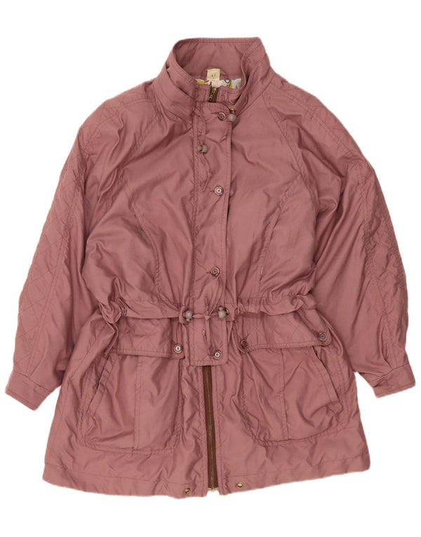 Vintage mujer oversized Parka chaqueta EU 42 poliéster rosa grande