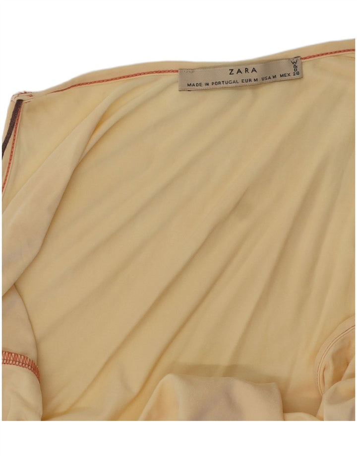 Top crop pentru femei ZARA UK 12 Medium Yellow