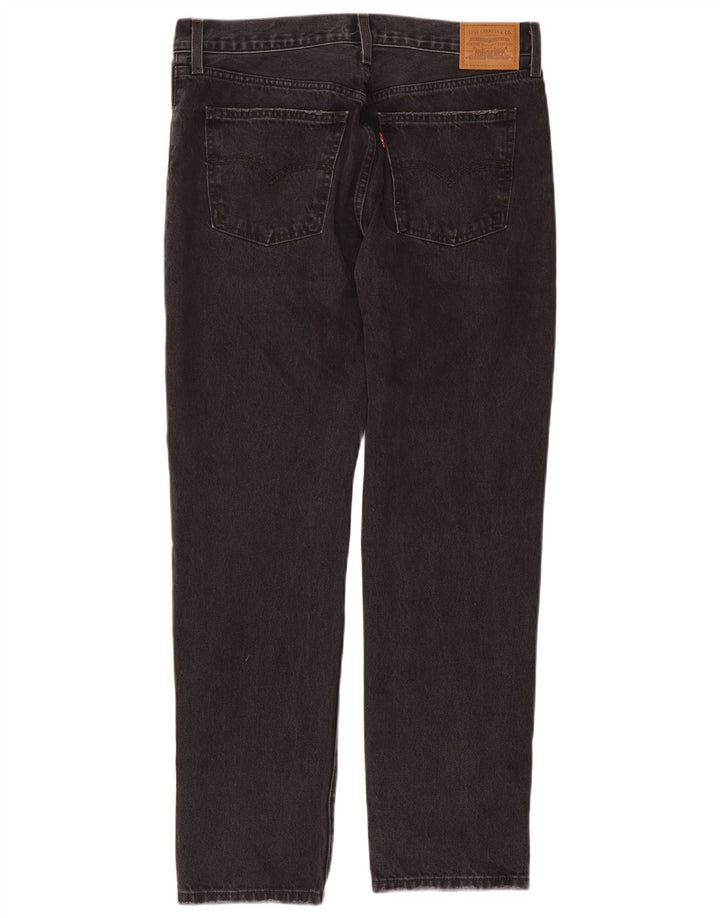 Levi's Damen Middy Straight Jeans W31 L31 Graue Baumwolle