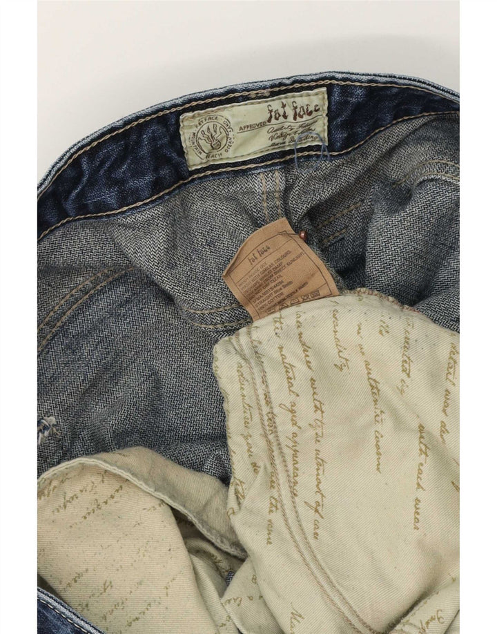 Fat Face Herren Straight Jeans W36 L34 Blaue Baumwolle