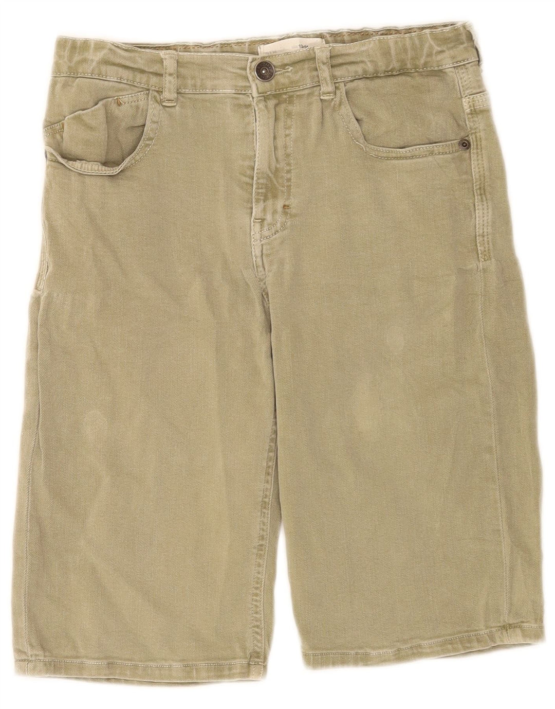 Zara Boys Denim Shorts 13-14 Years W28  Khaki