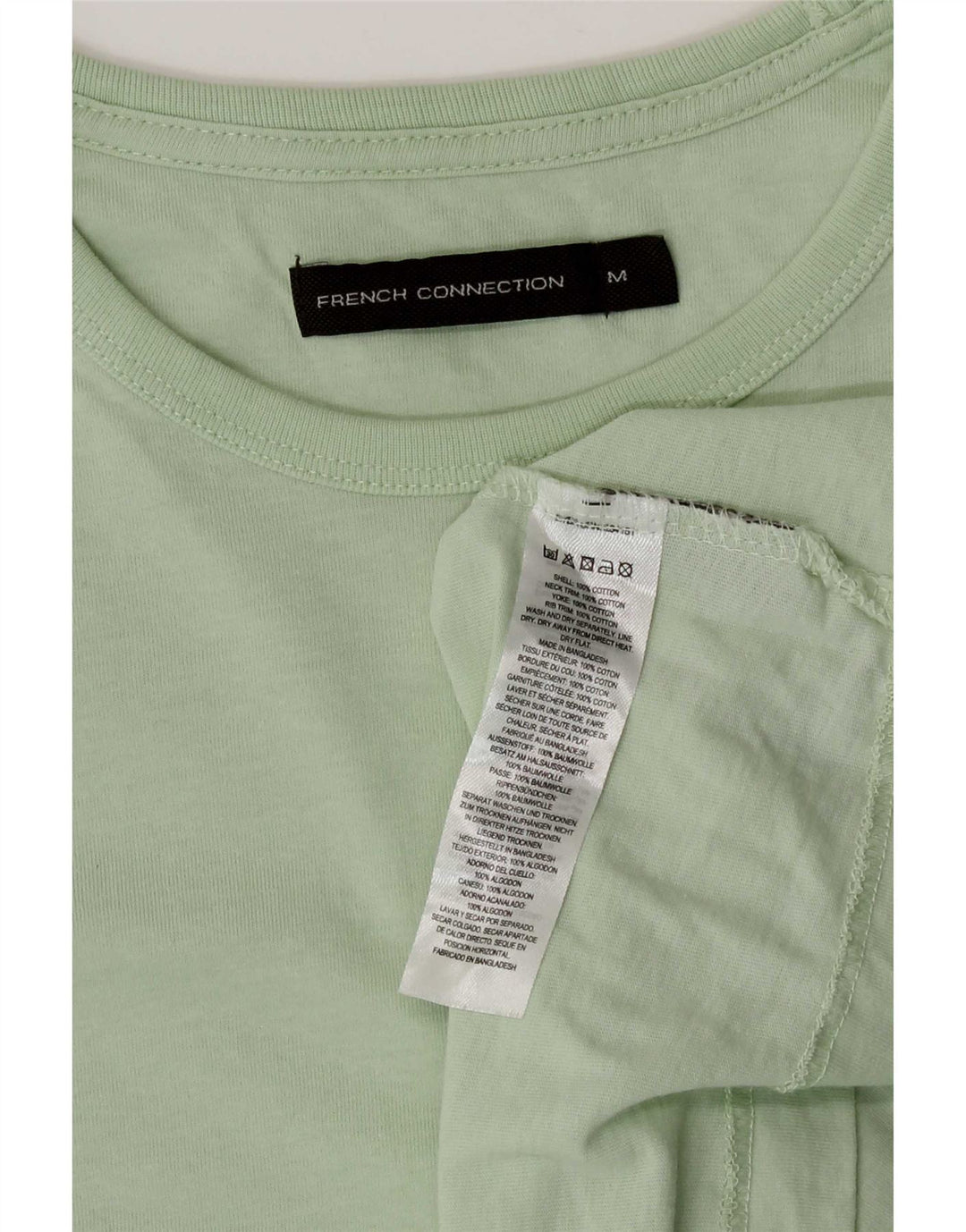 French Connection T-Shirt Homme Vert Moyen Coton