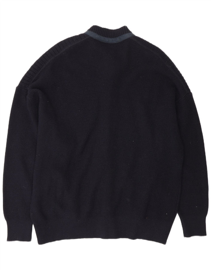 Il Granchio Mens Cardigan Sweater XL Navy Blue