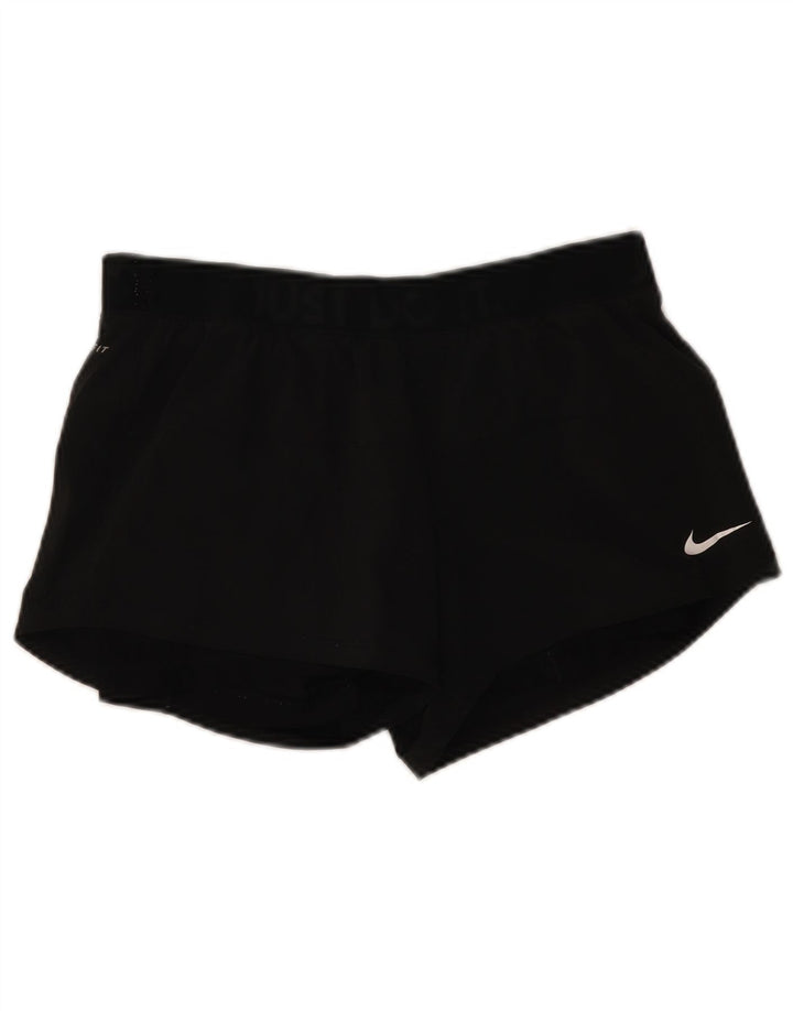 Pantaloncini sportivi Nike Dri Fit da donna UK 14 medio neri