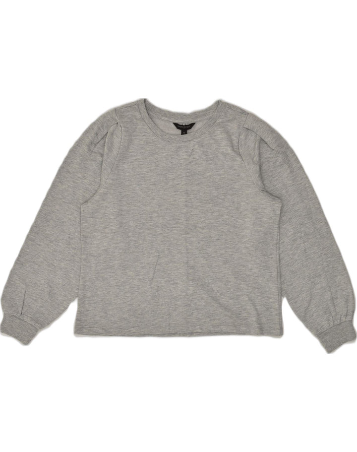BANANA REPUBLIC Womens Sweatshirt Jumper UK 14 Medium Grey Polyester | Vintage Banana Republic | Thrift | Second-Hand Banana Republic | Used Clothing | Messina Hembry 