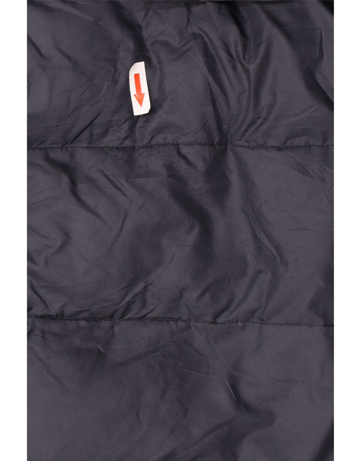 Dack's Womens Hooded Padded Coat UK 16 Large Navy Blue Polyester