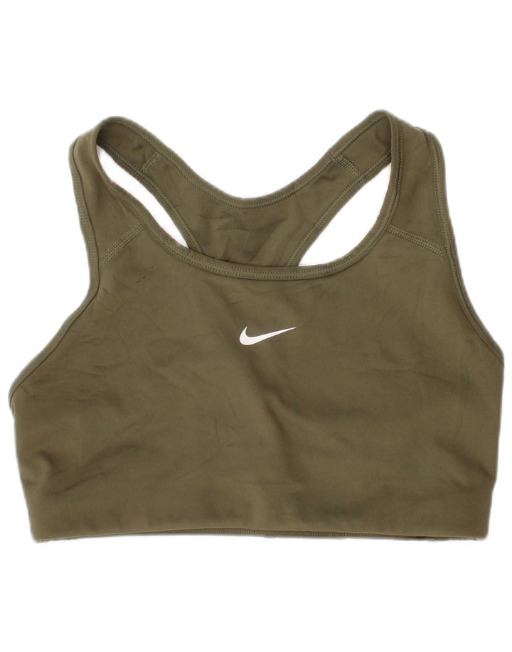 Nike Womens Sport Bra Top Small Khaki Sports