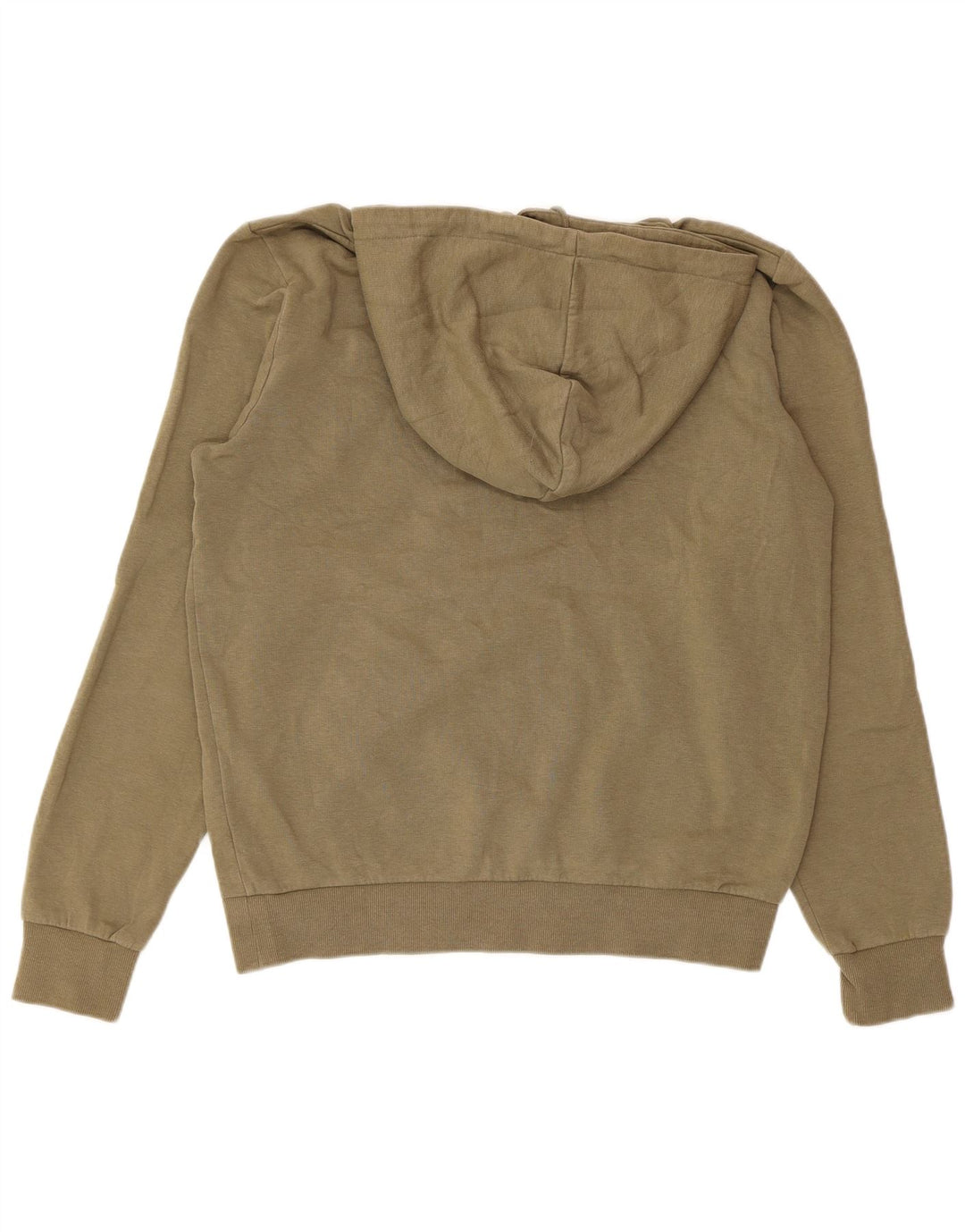 JACK & JONES Mens Hoodie Jumper Medium Khaki Cotton