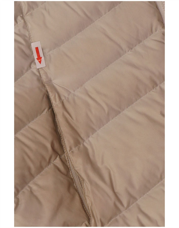 Marmot Dame Hætte Polstret Frakke UK 10 Small Off White Polyester
