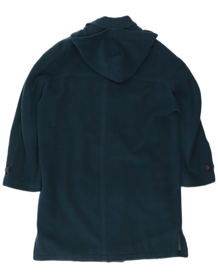 Pal Zileri Mens Hooded Duffle Coat IT 52 XL Blue Wool