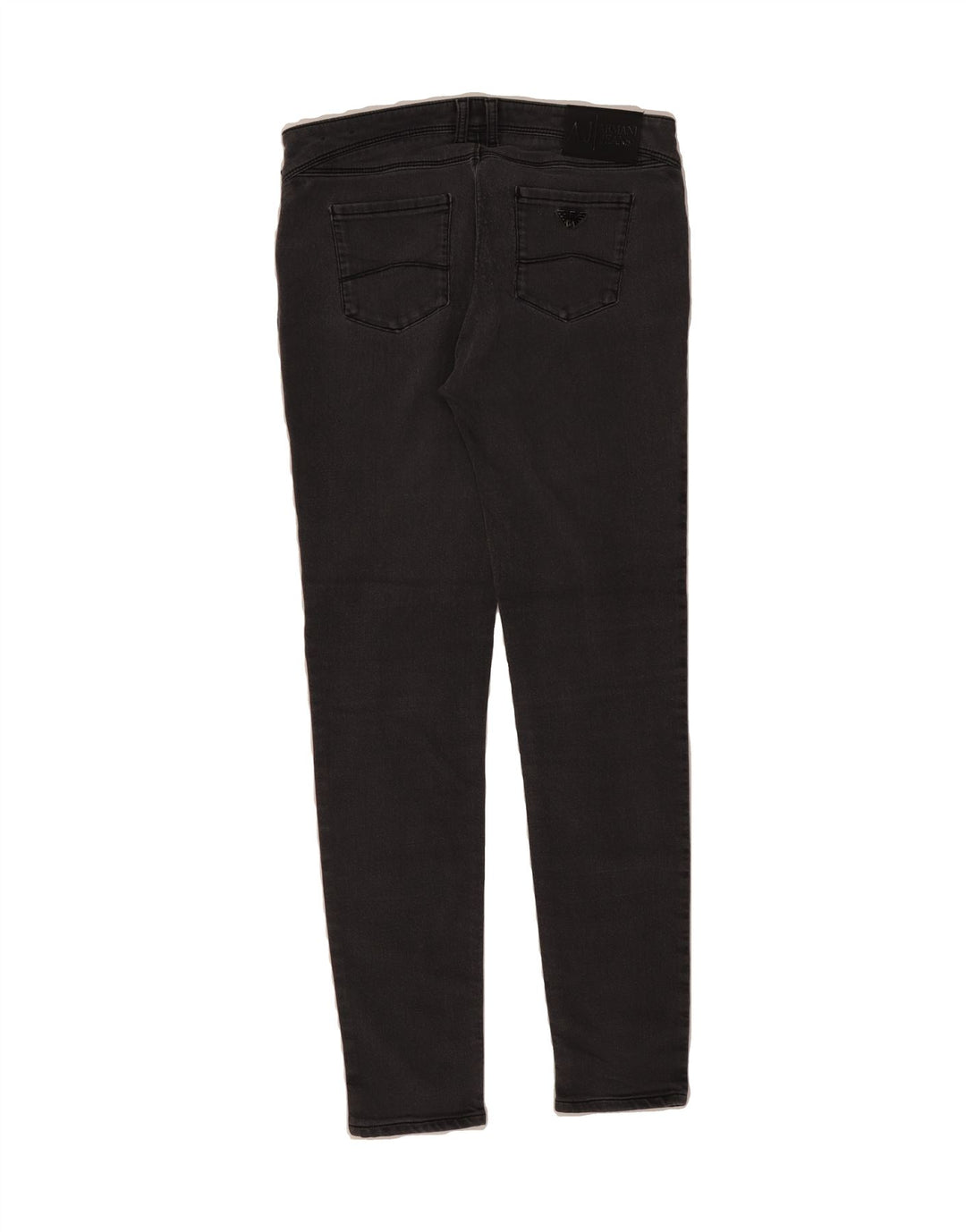 ARMANI Womens Skinny Jeans W30 L29 Grey Cotton Vintage Armani and Second-Hand Armani from Messina Hembry 