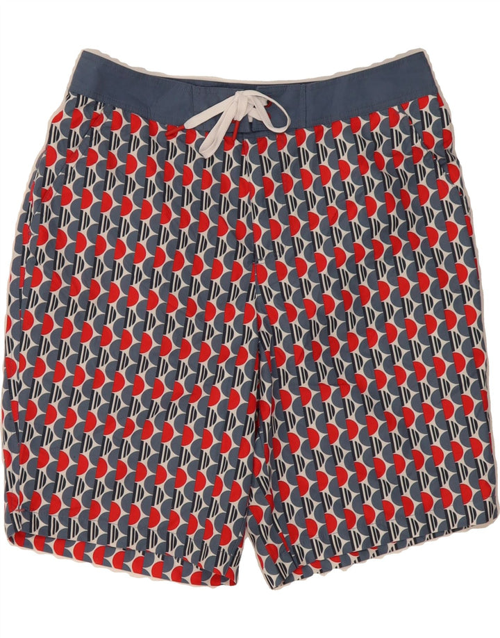 BODEN Mens Swimming Shorts Small  Multicoloured Geometric Polyester Vintage Boden and Second-Hand Boden from Messina Hembry 