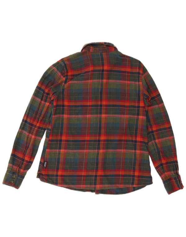 Patagonia Langarm-Flanellhemd für Damen, UK 10, klein, mehrfarbig, kariert