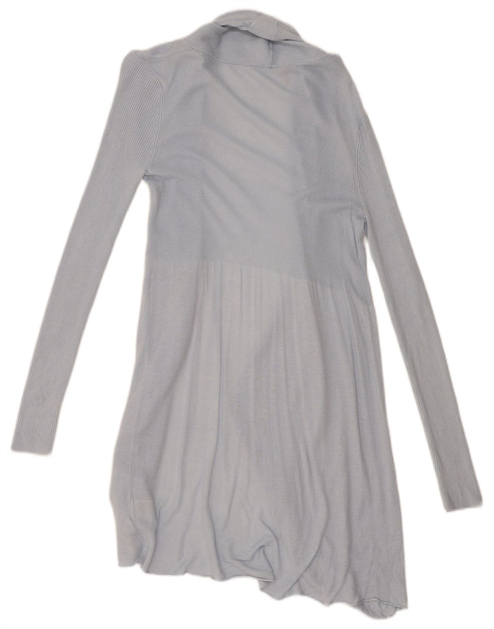 Phase Eight Womens Longline Open Cardigan Sweater UK 8 Small  Blue Viscose