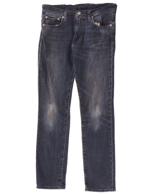 Jeans Levi's 512 affusolati da donna W30 L30 cotone blu navy