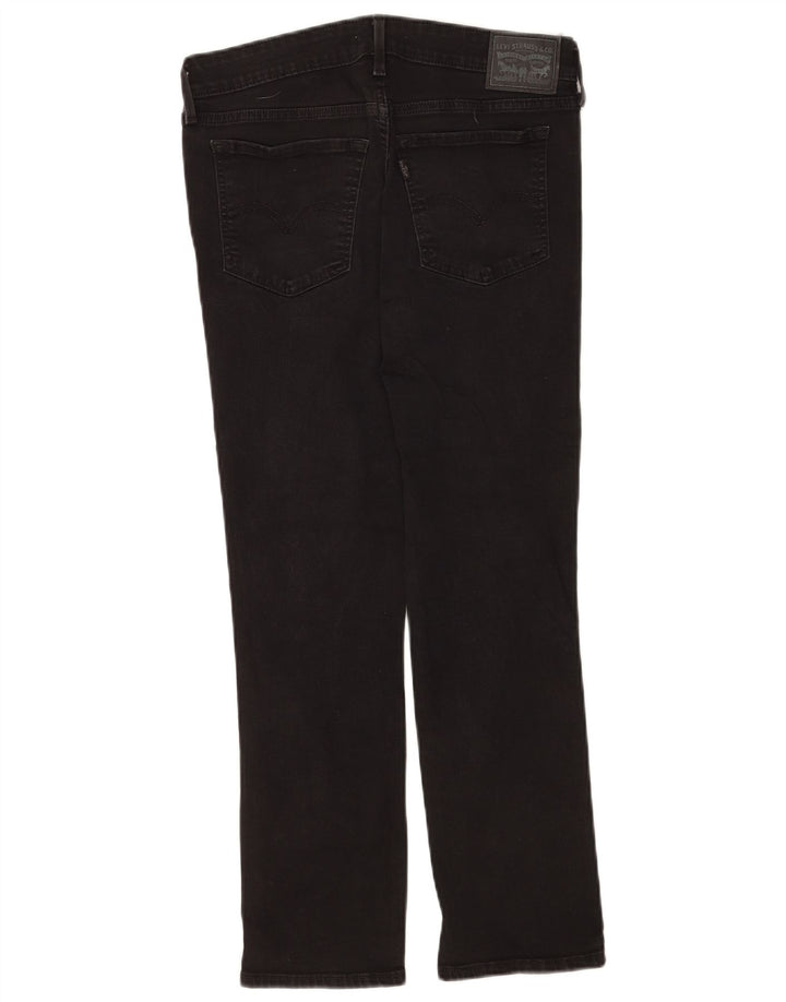 Levi's Womens 712 Slim Jeans W29 L27 Black Cotton