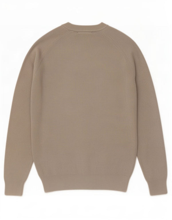 Zara Mens Crew Neck Pulóver XL szürke pamut