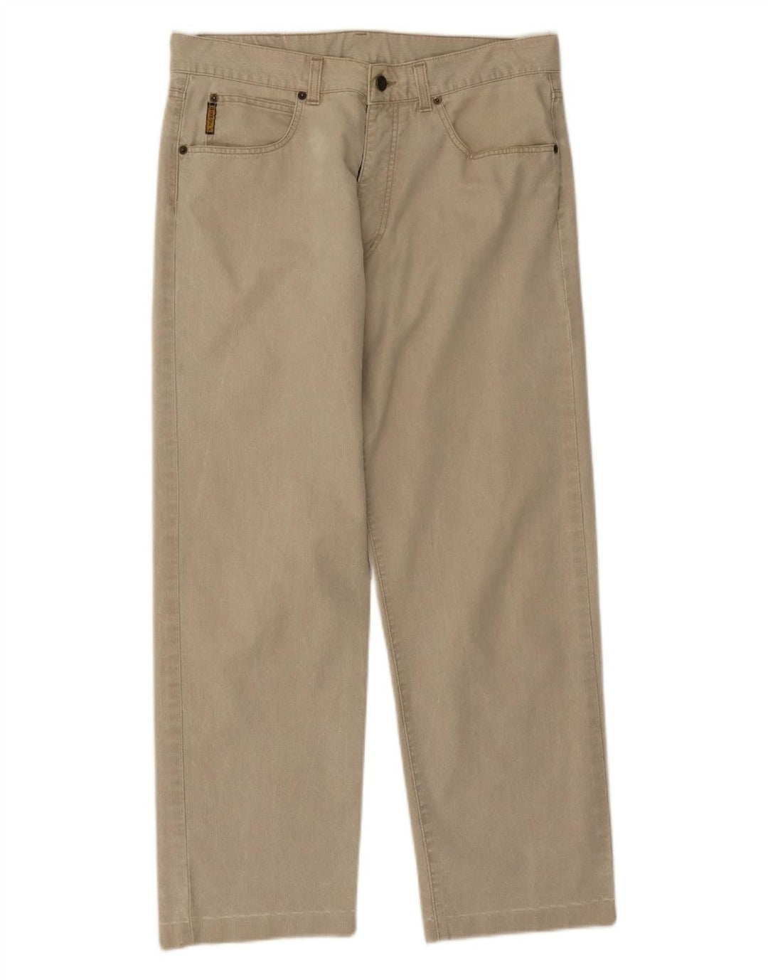 Armani Mens Straight Jeans W36 L28 Beige Cotton