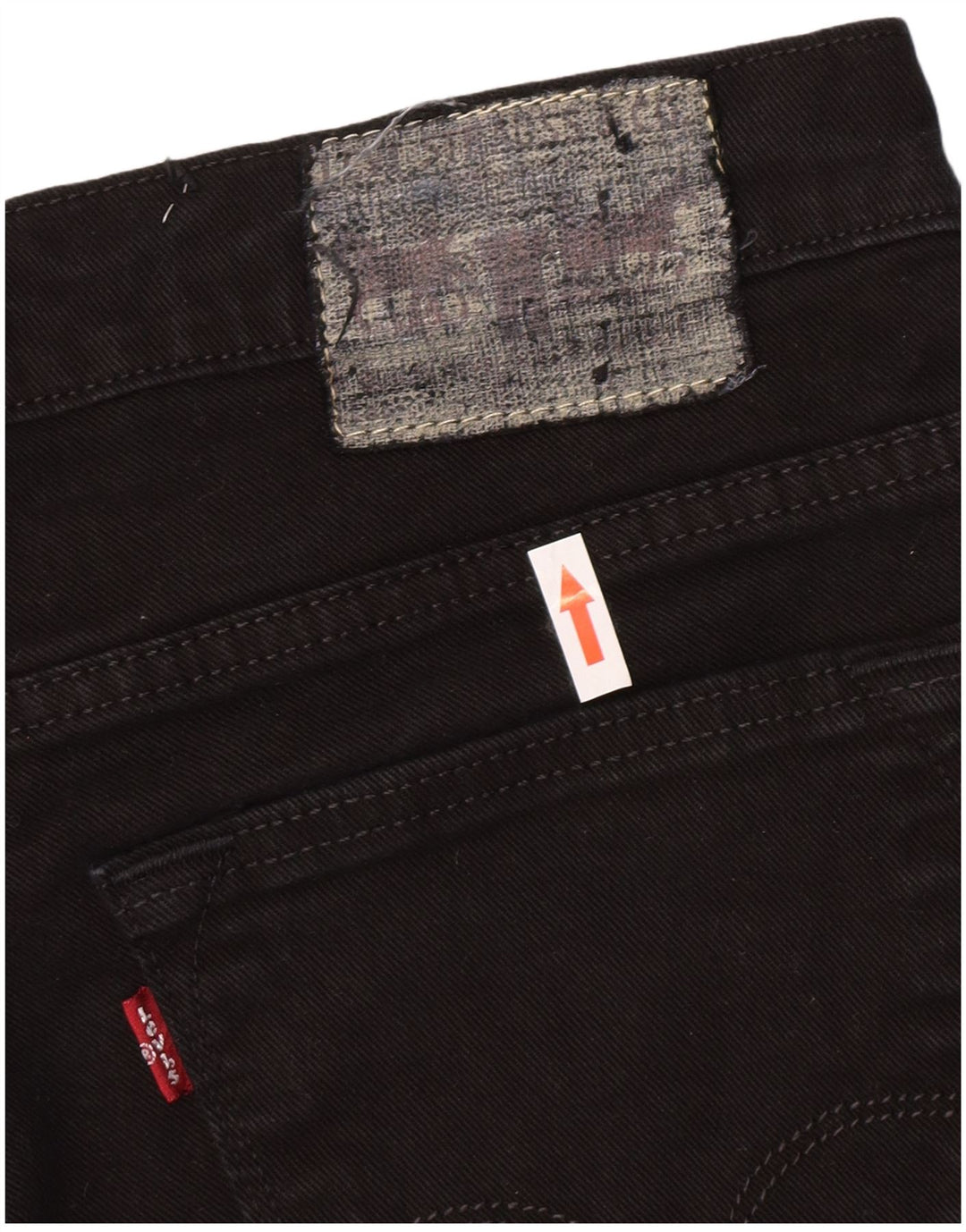 Levi's Mens 519 Slim Jeans W33 L30 Black Cotton