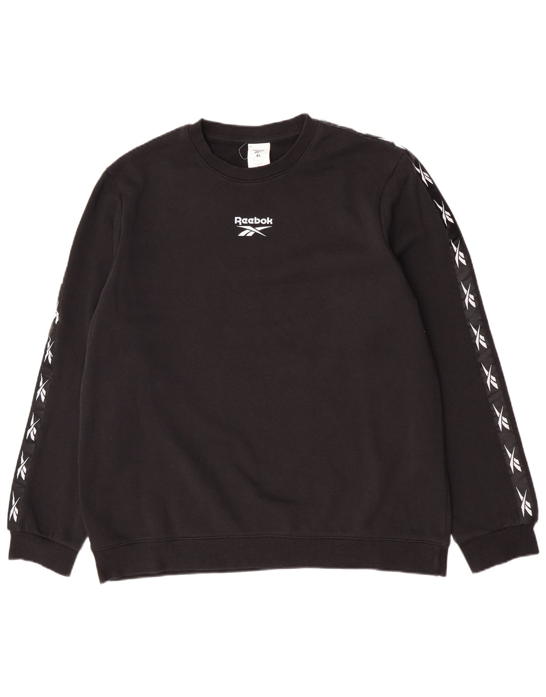 Reebok Mens Graphic Sweatshirt Jumper XL Black Cotton