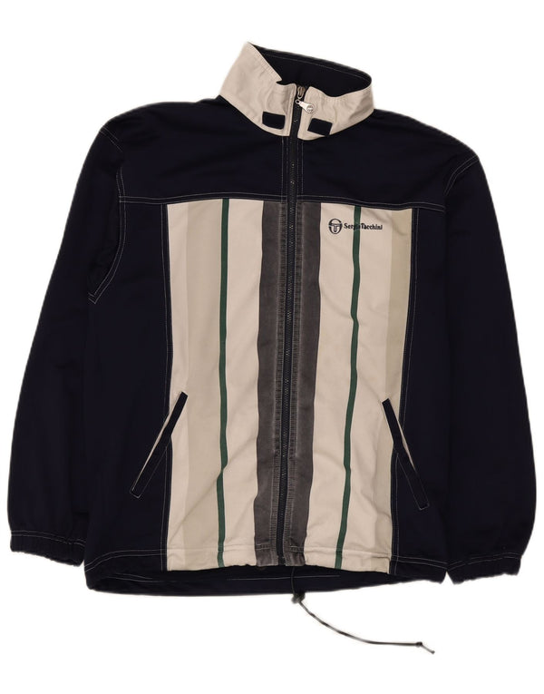 Sergio Tacchini Herre træningsdragt Top jakke Medium Navy Blue Colourblock