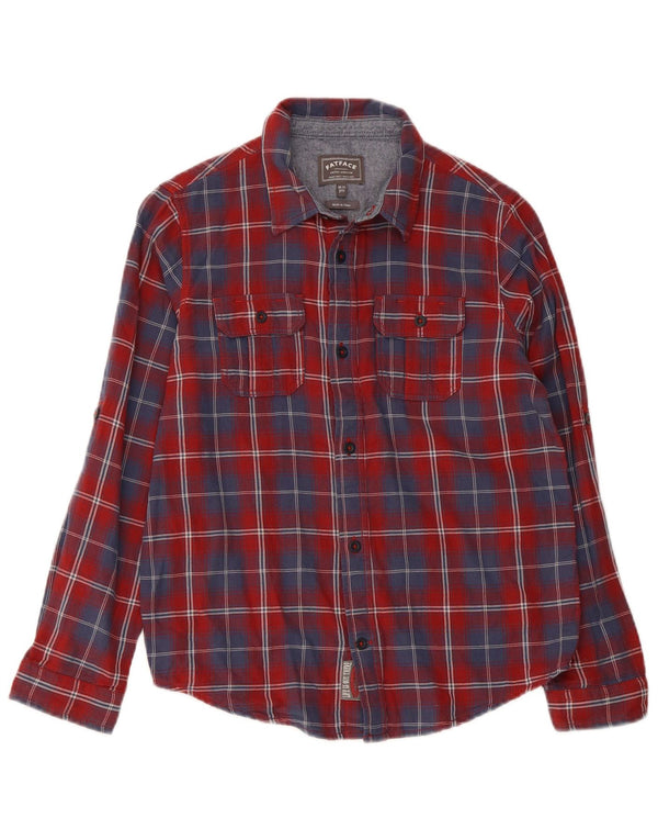 Fat Face drenge flannel skjorte 10-11 år rød ternet bomuld