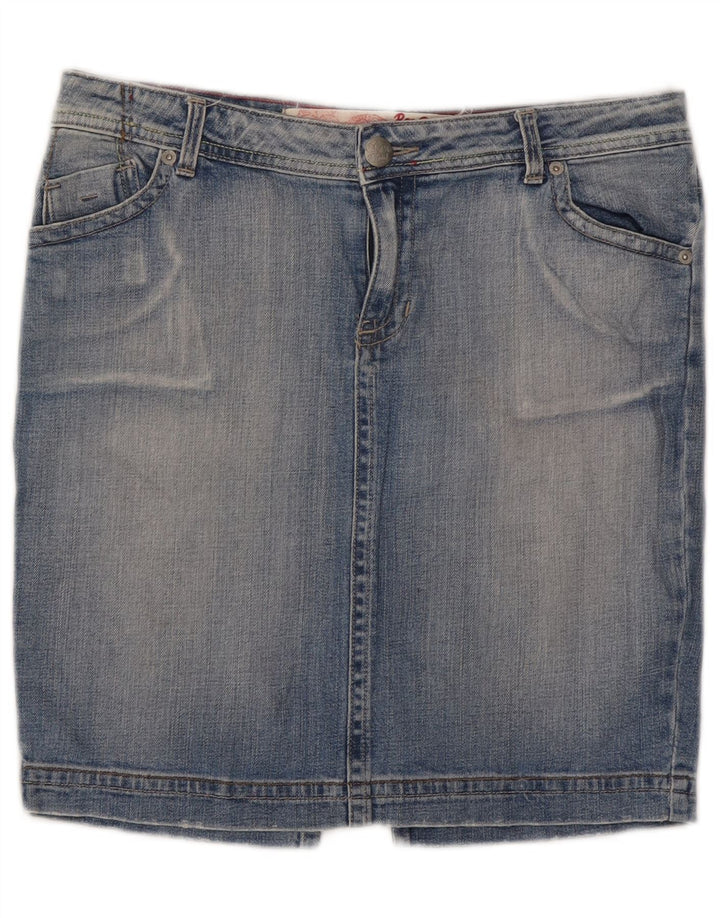 Mini gonna in denim da donna Roxy US 12 Large W32 in cotone blu