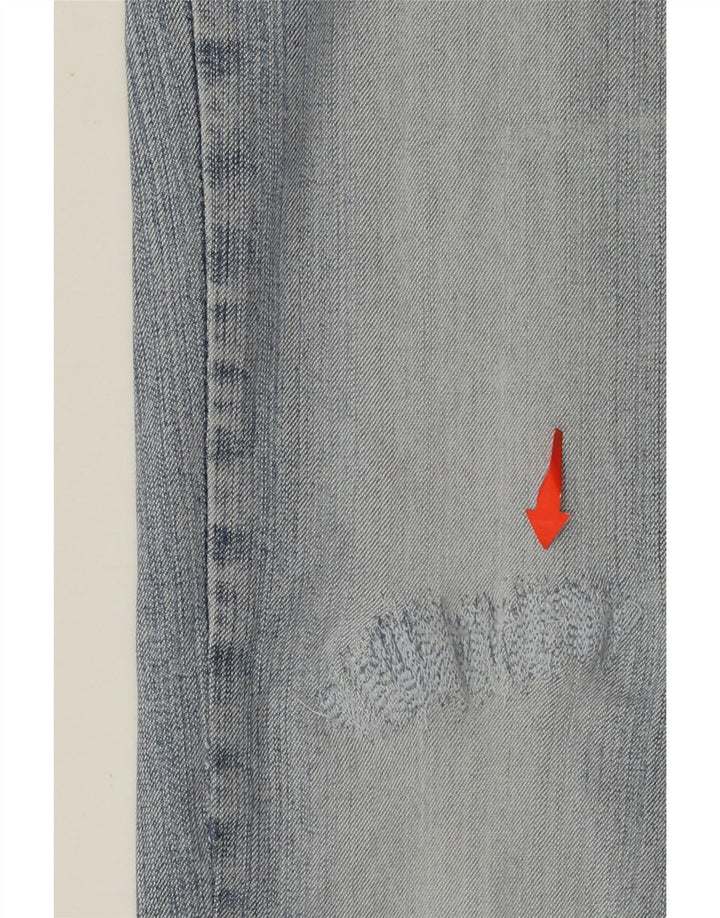 LEE Womens Cameron Straight Jeans W30 L33 Blue Cotton
