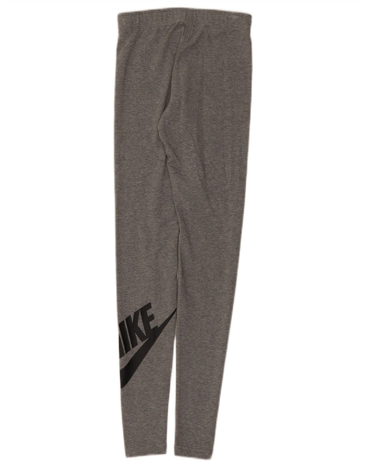 Nike Damen Graphic Leggings UK 4 XS Grau