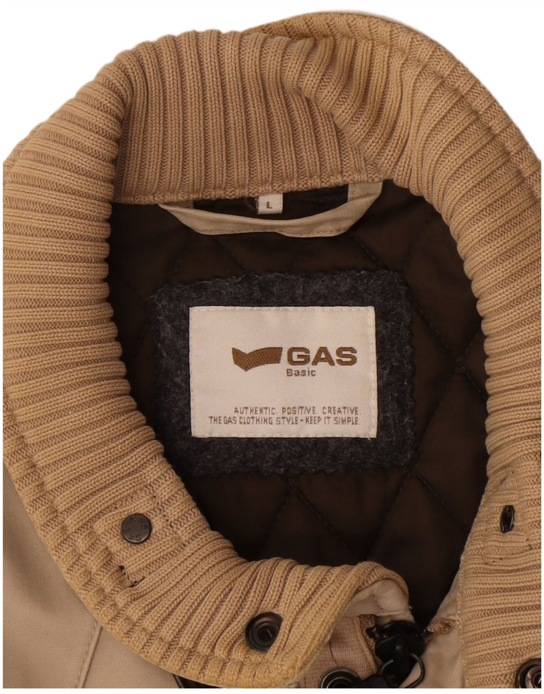 Gas Herren Utility Jacke UK 40 Large Beige