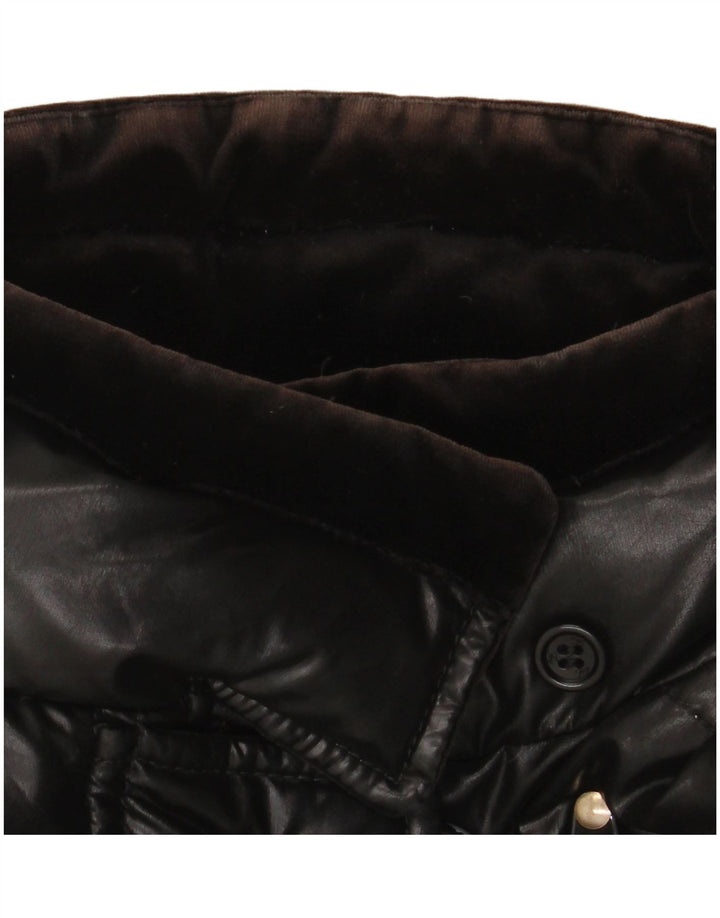 Fay Womens Padded Jacket UK 18 XL Black Polyethylene