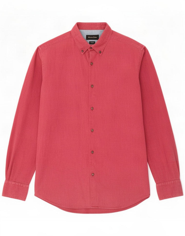 Massimo Dutti Mens Shirt Medium Pink
