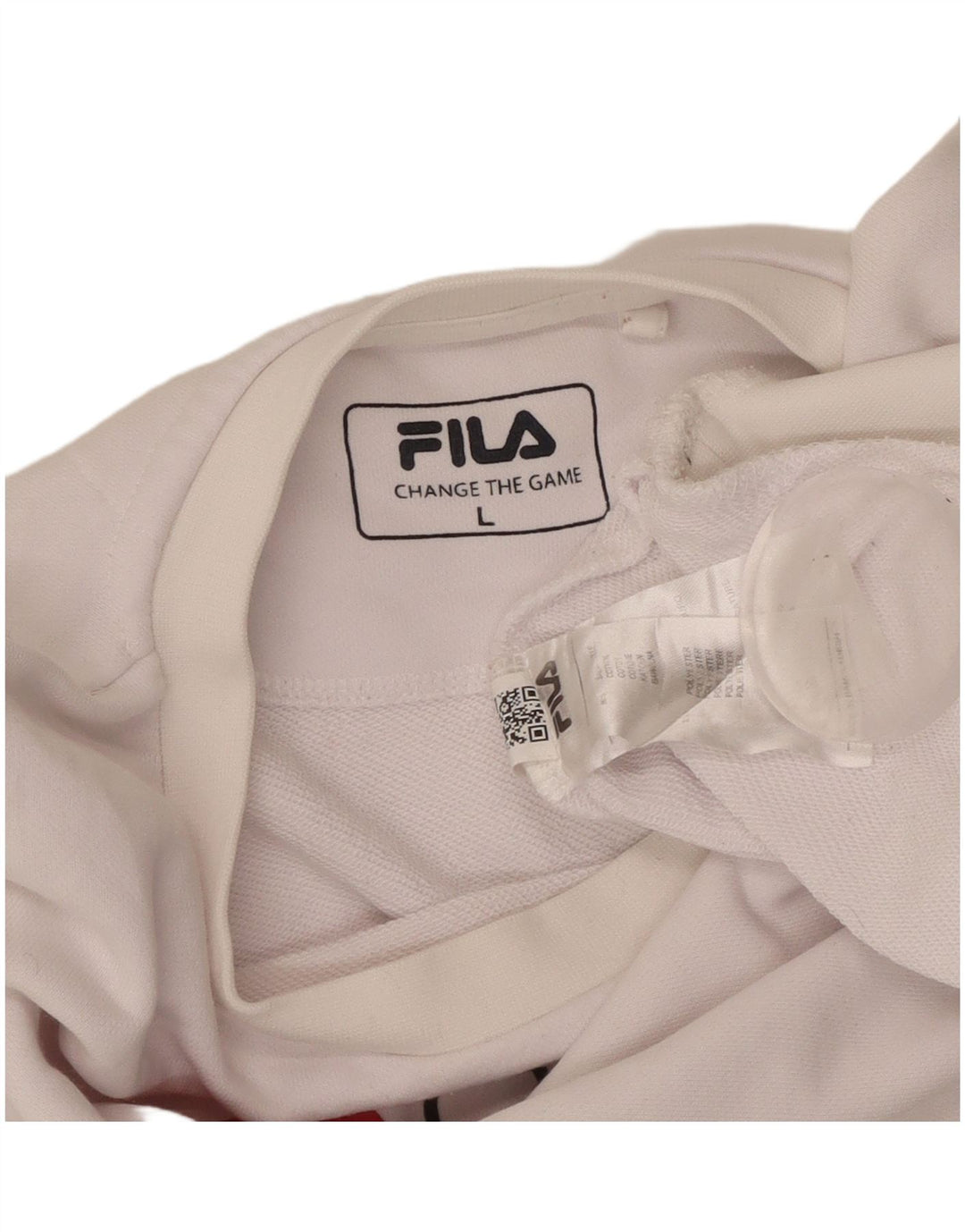 Ανδρικό γραφικό φούτερ FILA Jumper μεγάλο λευκό βαμβακερό
