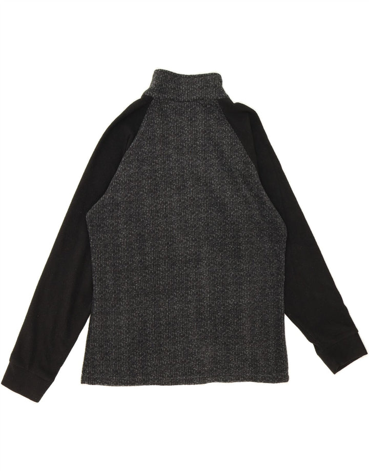 SUPERGA Mens Fleece Jacket UK 40 Large Black Colourblock Polyester Vintage Superga and Second-Hand Superga from Messina Hembry 