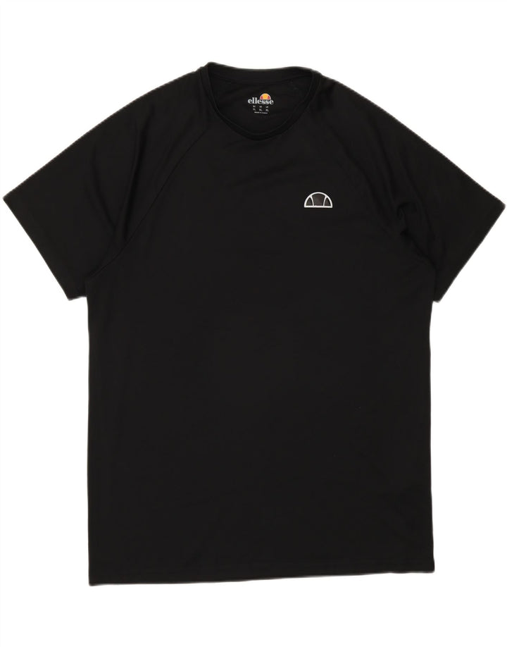 Ellesse Mens T-Shirt Top XL Black Polyester