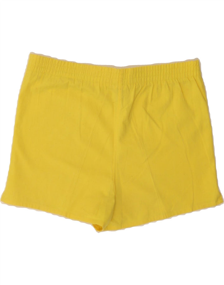 RODEO Womens Casual Shorts EU 38 Medium W34  Yellow Polyester Vintage Rodeo and Second-Hand Rodeo from Messina Hembry 