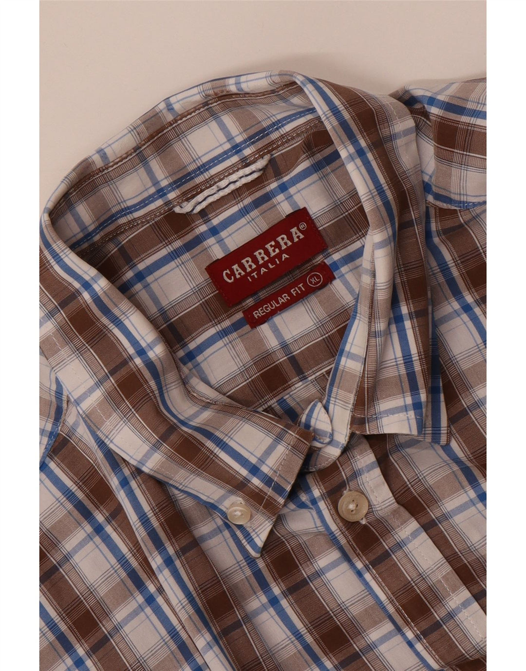 CARRERA Mens Regular Fit Shirt XL Brown Check