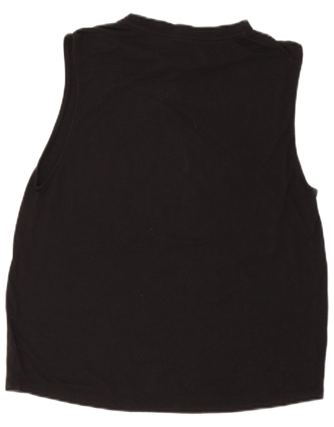 ADIDAS Womens Graphic Vest Top UK 12/14 Medium Black Polyester