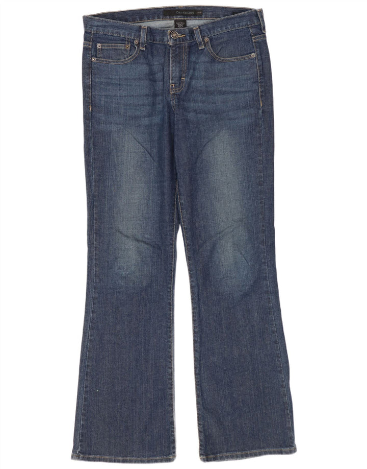 CALVIN KLEIN Womens Bootcut Jeans US 10 Large W30 L32 Blue Cotton